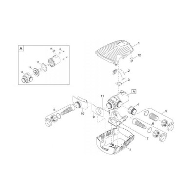 nákres čerpadla OASE na skimmer