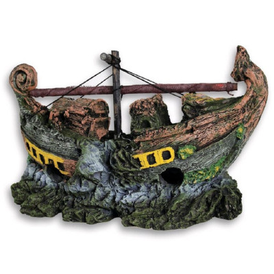 dekorace do akvária loď