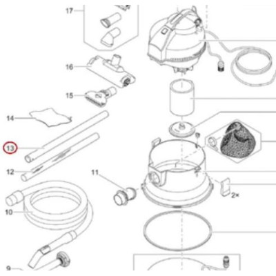 hliníková trubka pro vysavače Pondovac 4