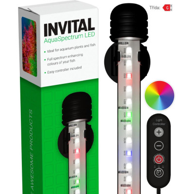 INVITAL AquaSpectrum LED 48,5 cm – WRGB osvětlení, 11,4 W, stmívač