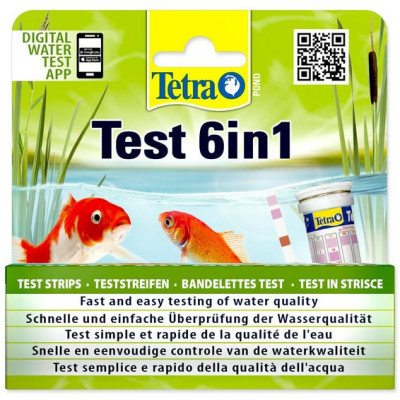 původní Testy vody Tetra Pond Test 6 in 1