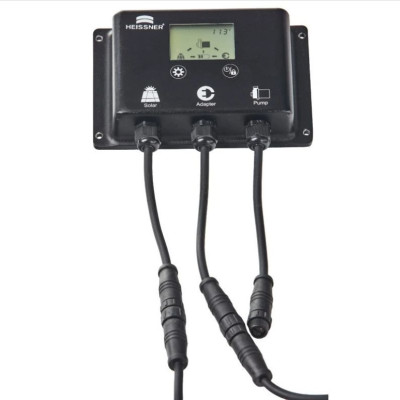 Hybridní solární fontána Heissner 1000 l/h | Baterie + Síť | Naše Jezírka