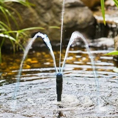 Hybridní solární fontána Heissner 1000 l/h | Baterie + Síť | Naše Jezírka