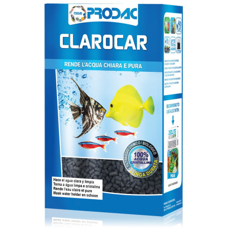 Prodac Clarocar 300g – Aktivní uhlí pro čistou vodu v akváriu
