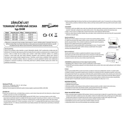 Topná podložka DHM 20W