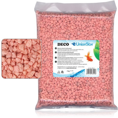 Akvarijní písek růžový  2kg DECO