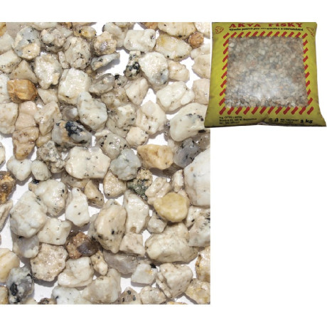 Písek akvarijní č.13 hrubý míchaný