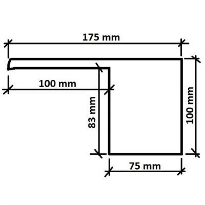 Niagara vodopád 900 mm nákres