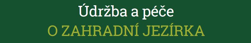 odstraňpvání bahna a usazenin