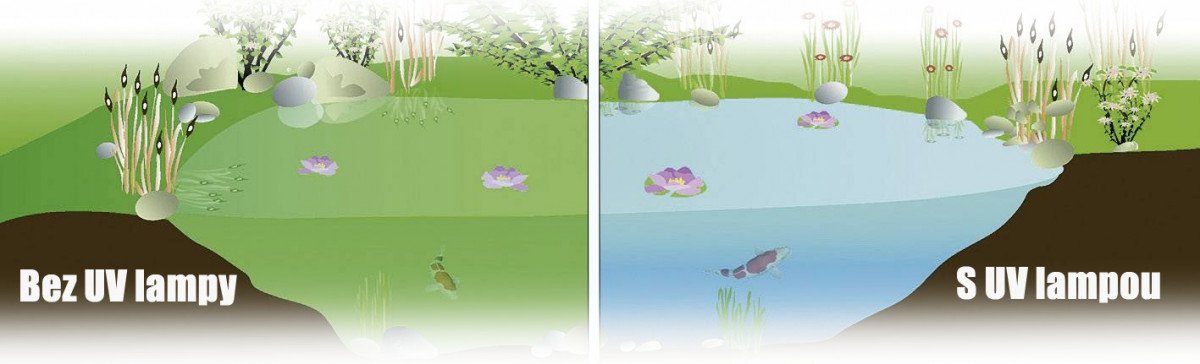 UV sterilizer 72W odstraní zelenou vodu