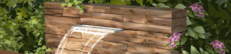 vodopád z nerez oceli Ubbink Niagára Wall 30