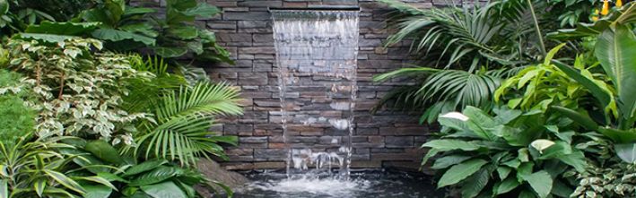 vodopád na zahradu k instalaci do zdi